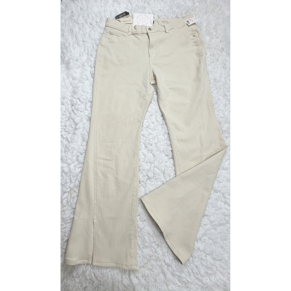DL1961 Women's Jeans Bridget Boot Cut High Rise Instasculpt Jeans 33 Beige New!!